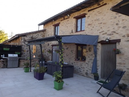 Beautiful Barn Conversion to two gites and pool plus two further barns and a cottage to renovate