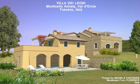 Tuscan Country Villa in Val d'Orcia near Montalcino